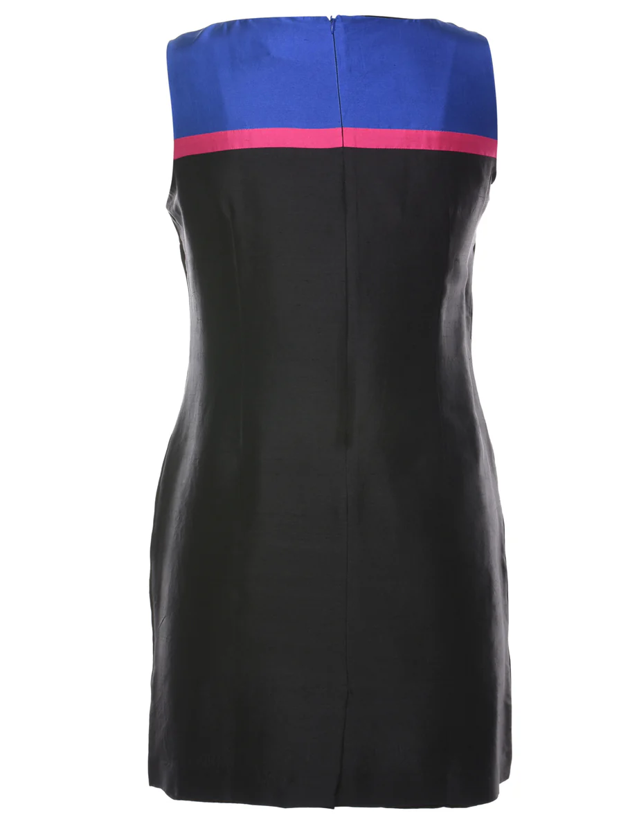 Vintage 100% Silk Mini Dress - L - Image 2