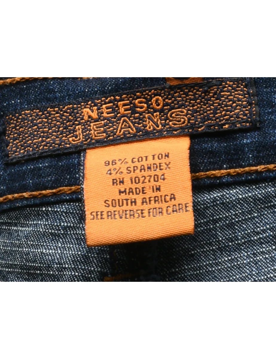 Y2K Vintage A-Line Denim Skirt - L - Image 4