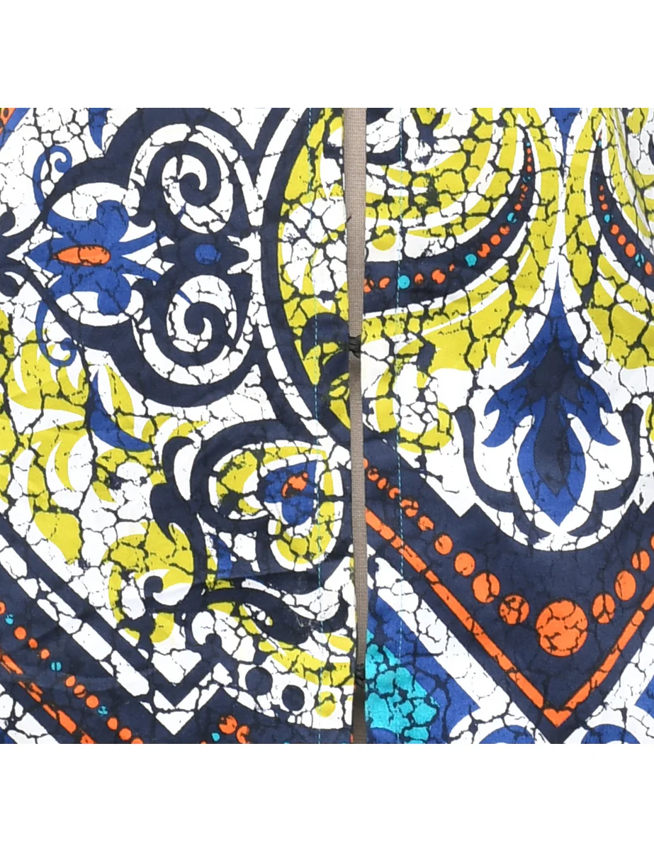 Vintage Abstract Pattern Jacket - L - Image 3