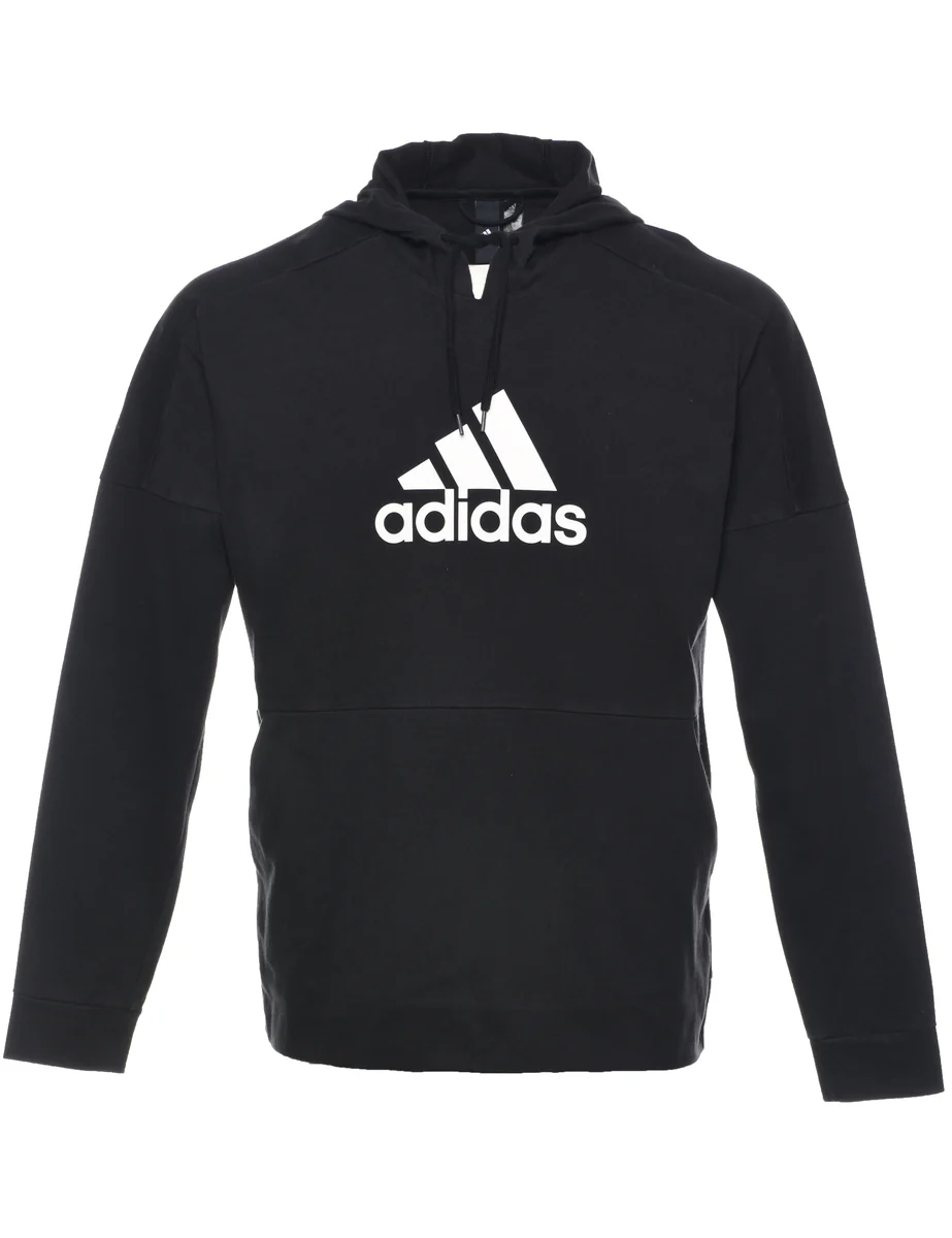 Adidas Black Hoodie - L