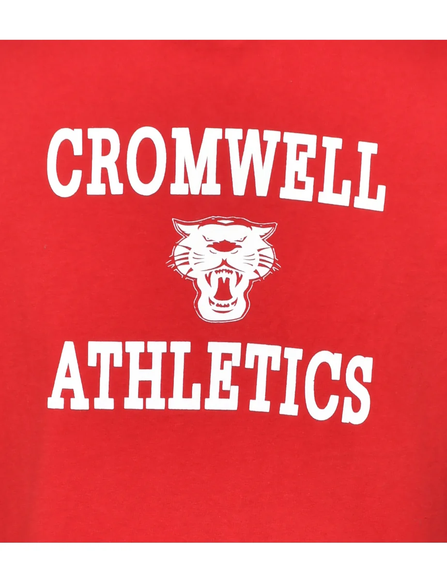Vintage Adidas Cromwell Athletics Printed T-shirt - L - Image 3