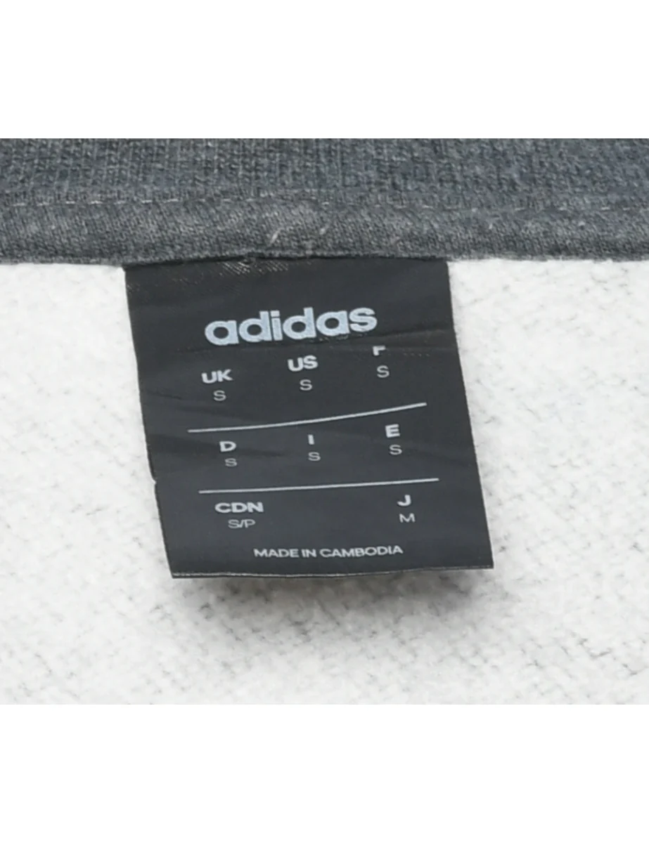 Adidas Dark Grey Plain Sweatshirt - S - Image 4