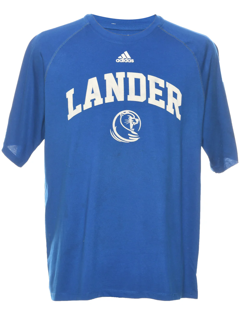 Vintage Adidas Lander Printed T-shirt - L