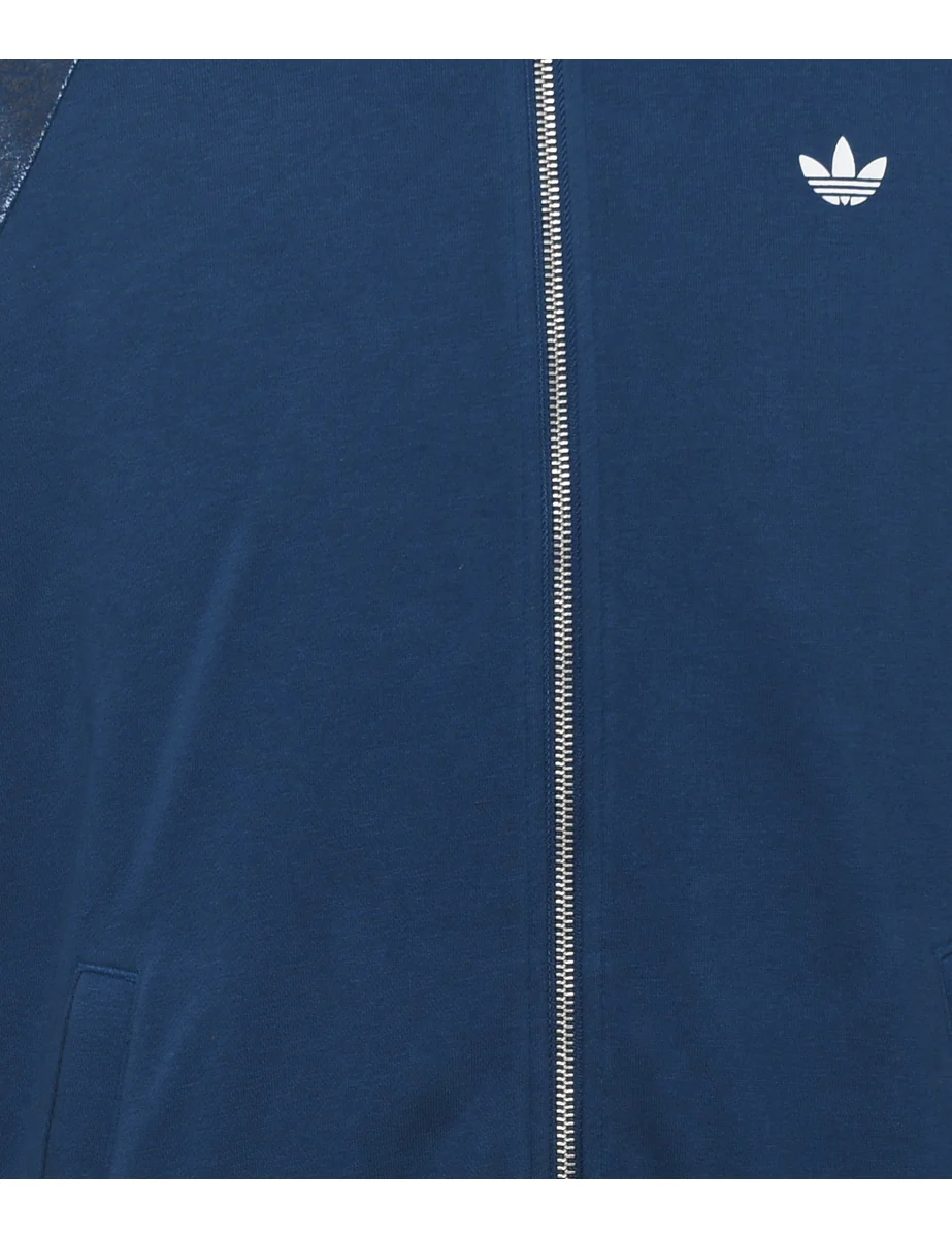 Vintage Adidas Navy & Multi-Colour Contrast Track Top - M - Image 3