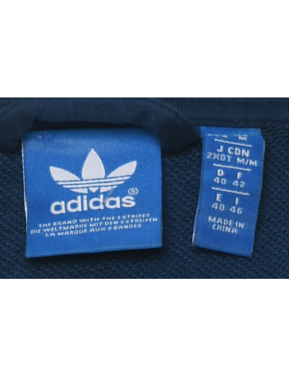Vintage Adidas Navy & Multi-Colour Contrast Track Top - M - Image 4