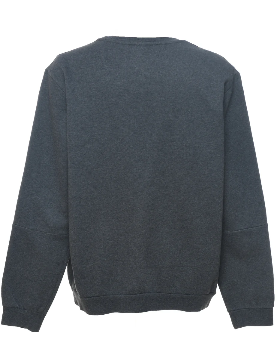 Vintage Adidas Plain Grey Sweatshirt - XL - Image 2