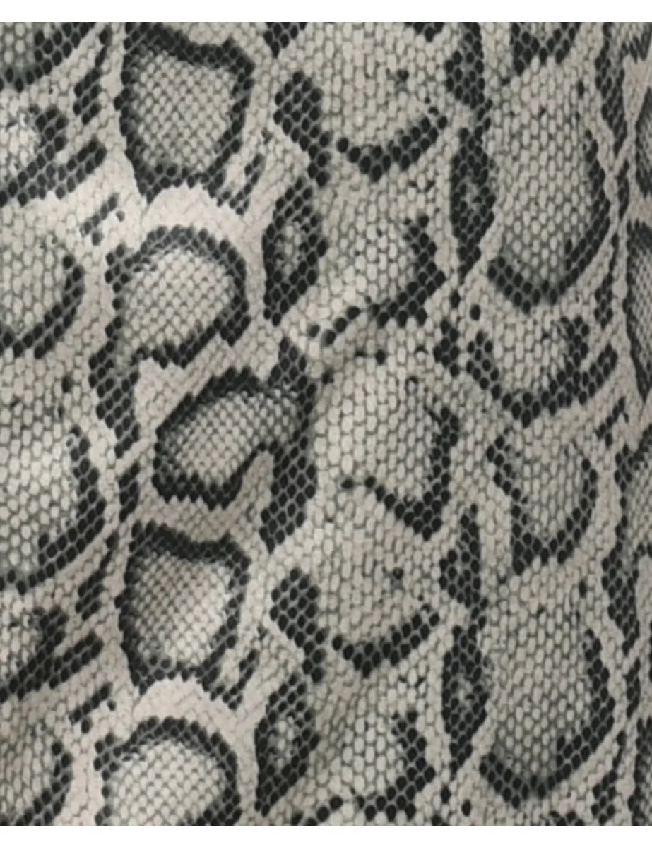 Vintage Animal Print Y2K Jacket - M - Image 3