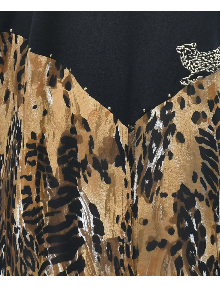 Vintage Animal Printed T-shirt - M - Image 3