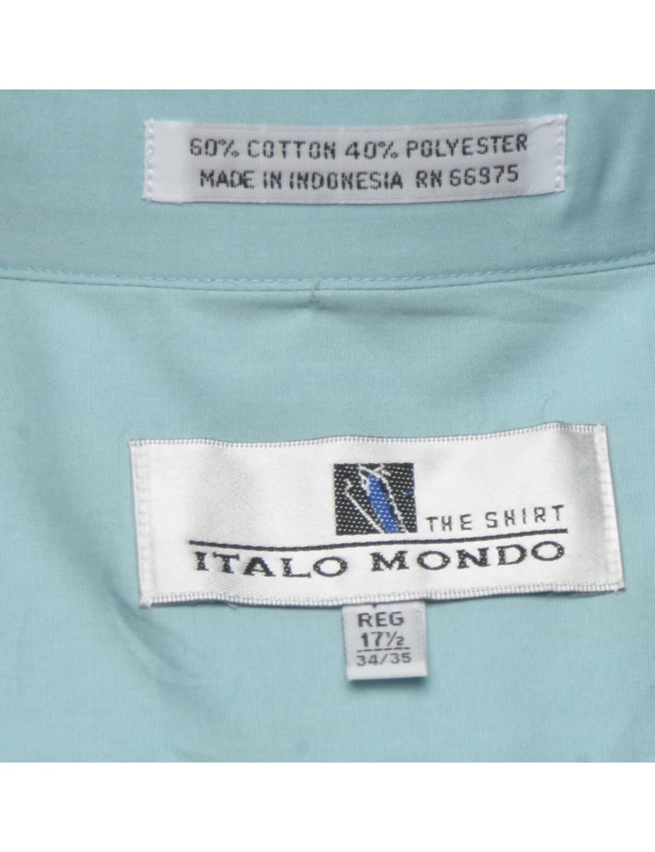 Vintage Aqua Blue Shirt - XL - Image 4