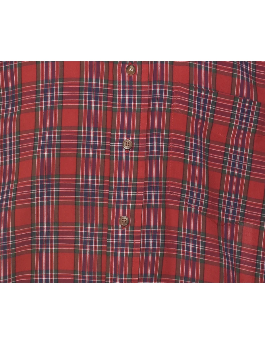 Vintage Arrow Checked Shirt - M - Image 3