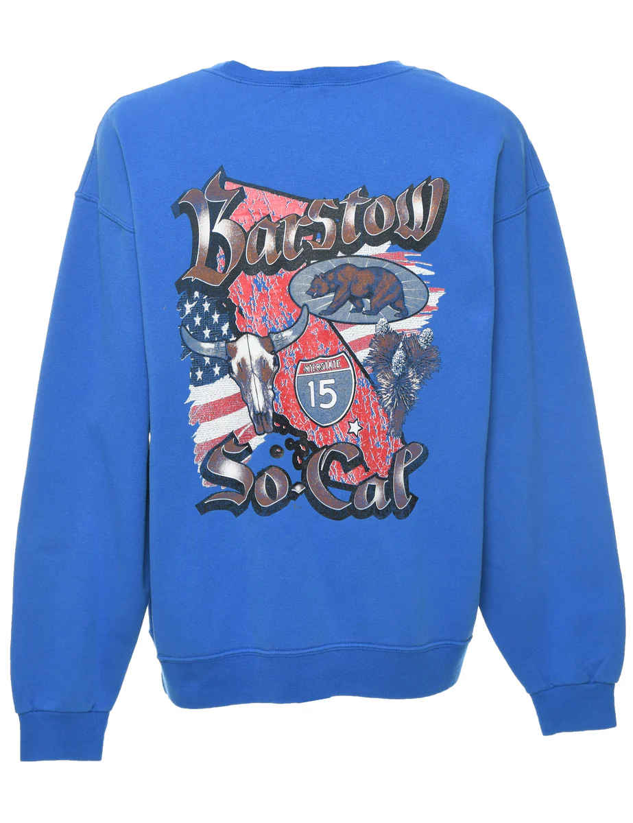 Vintage Barstow Printed Sweatshirt - XL - Image 2