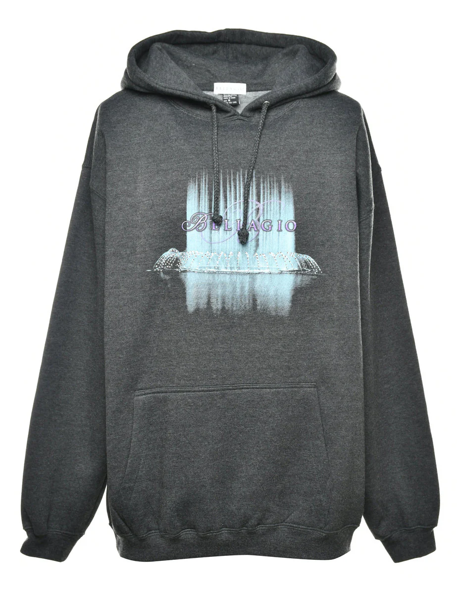 Vintage Bellagio Printed Hoodie - M
