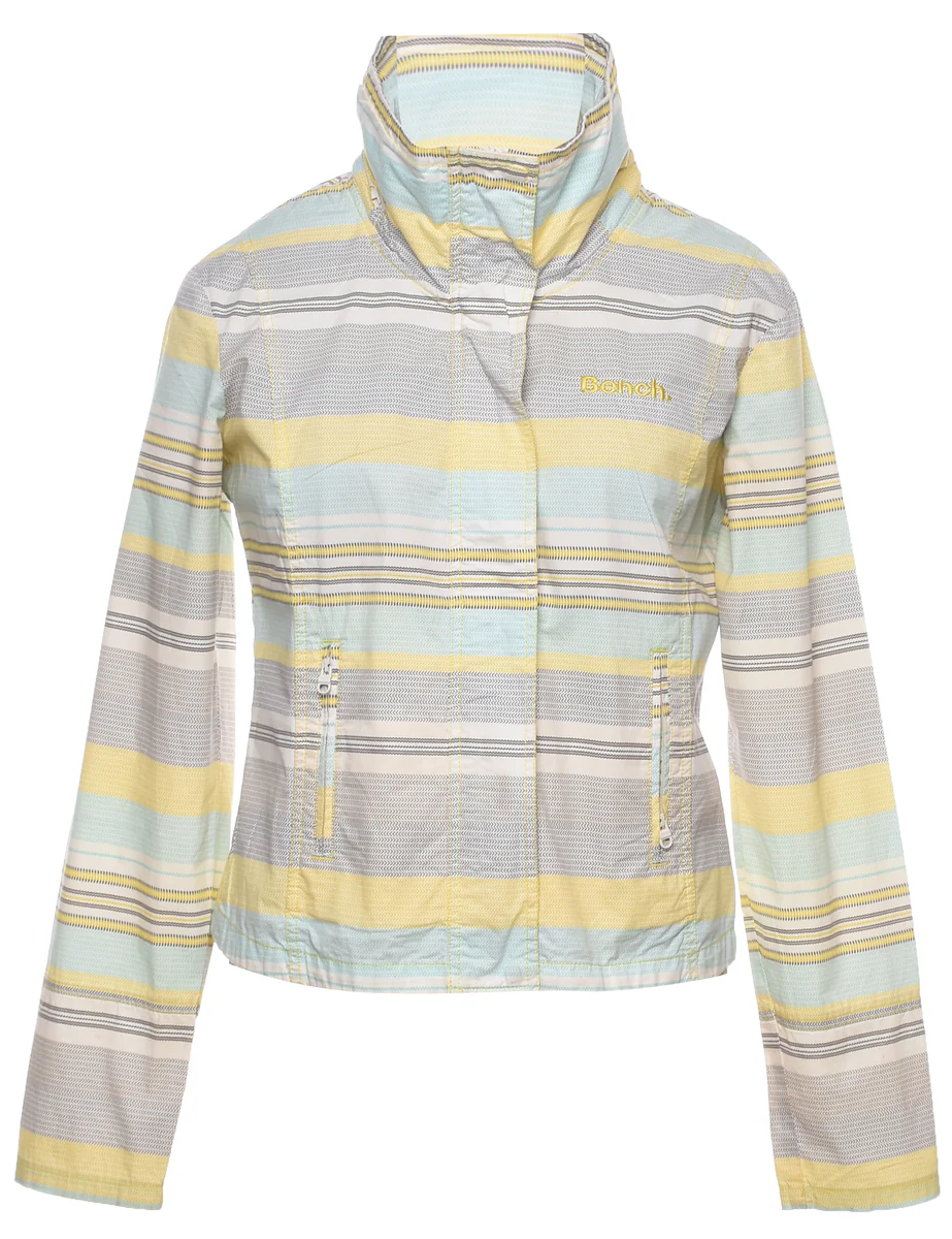 Vintage Bench Striped Pattern Jacket - L