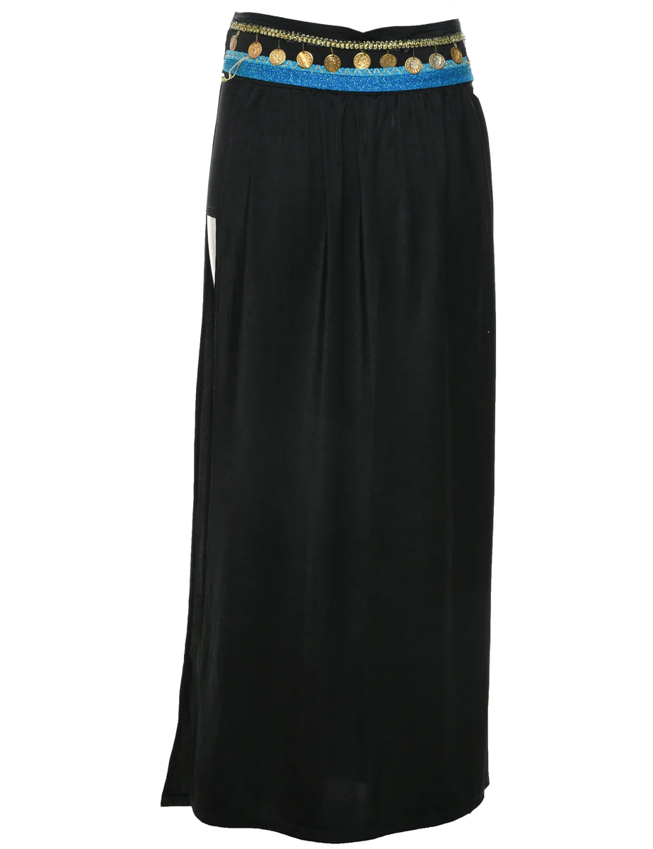 Vintage Black Bikini Skirt - M