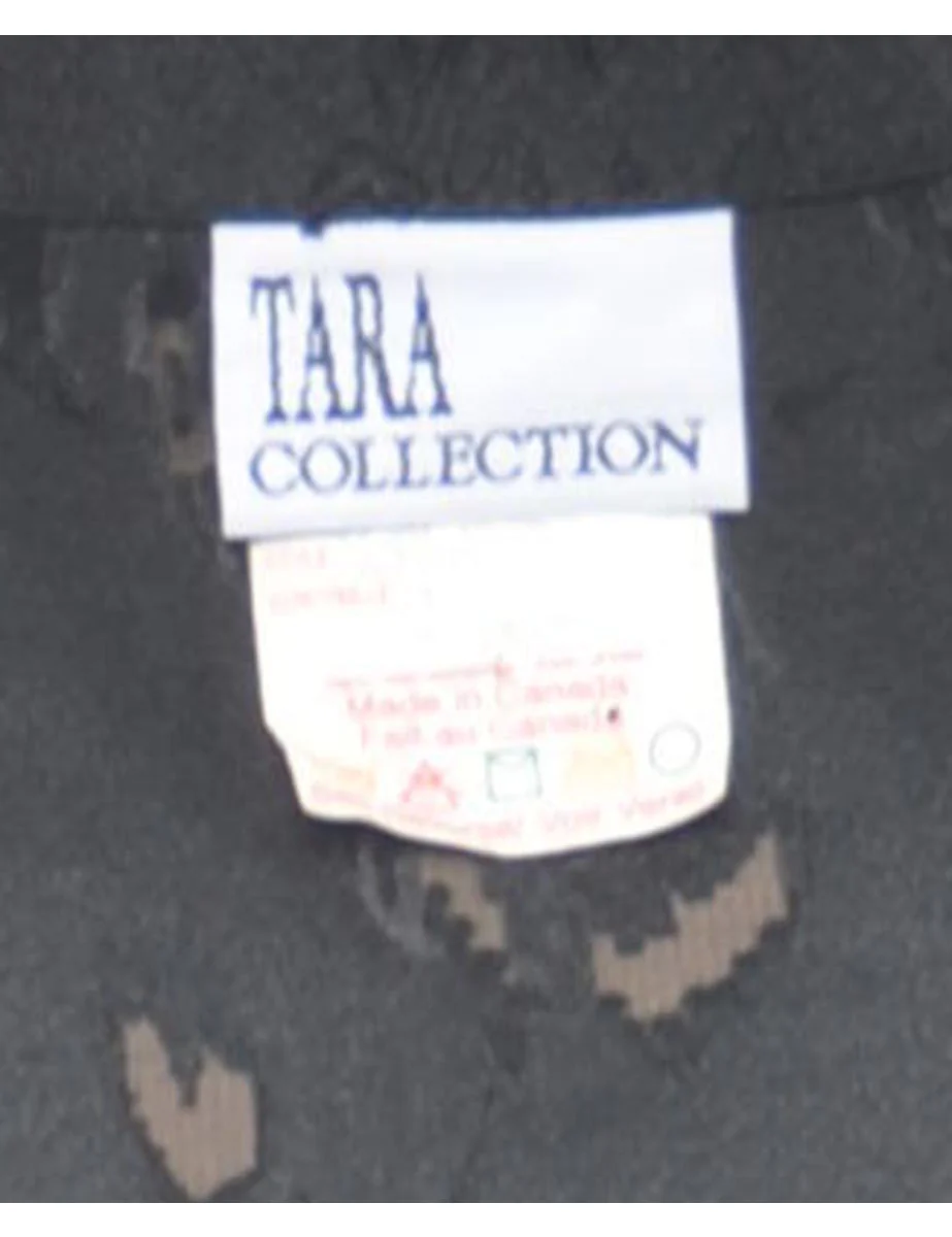 1990s Vintage Black Blouse - M - Image 4