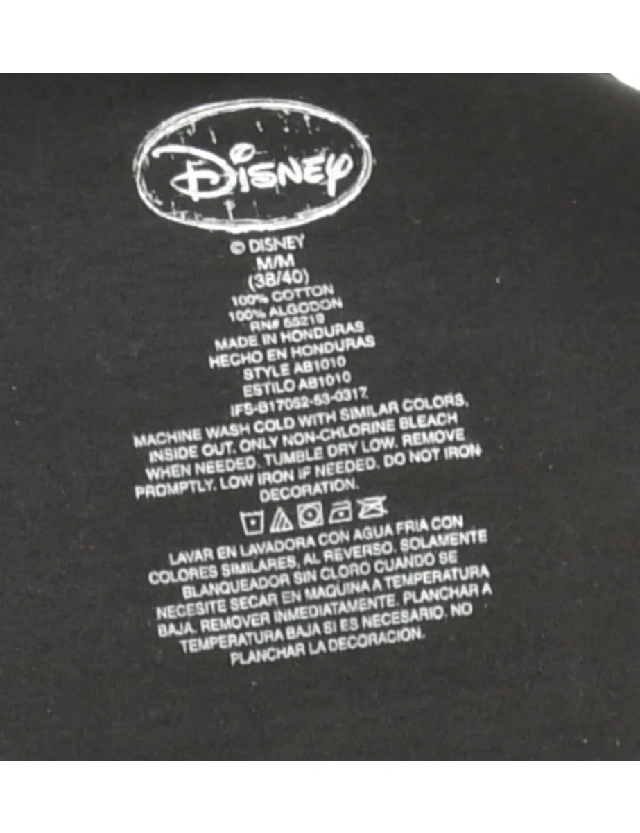 Vintage Black Disney Cartoon T-shirt - M - Image 4