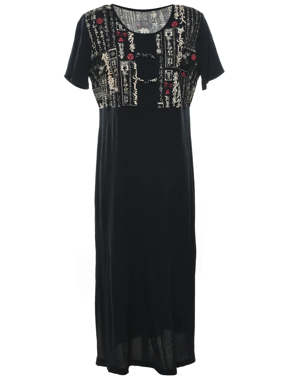 Vintage Black Dress - L