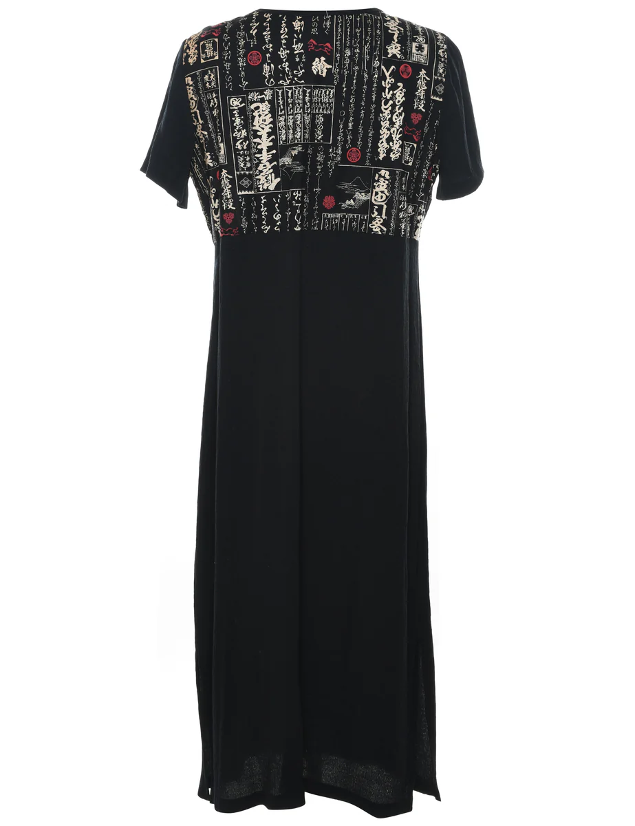 Vintage Black Dress - L - Image 2