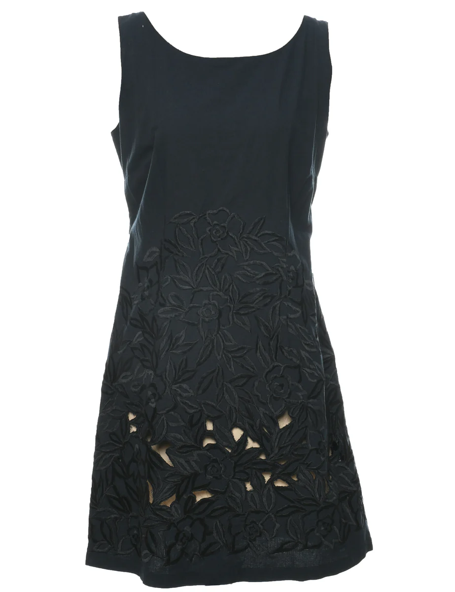 Vintage Black Dress - M