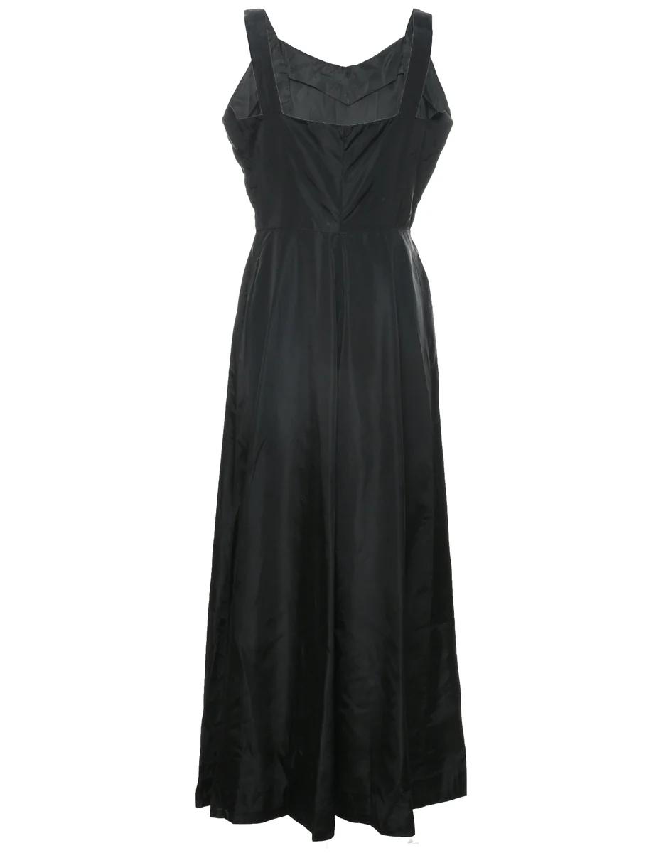 Vintage Black Maxi Dress - M - Image 2