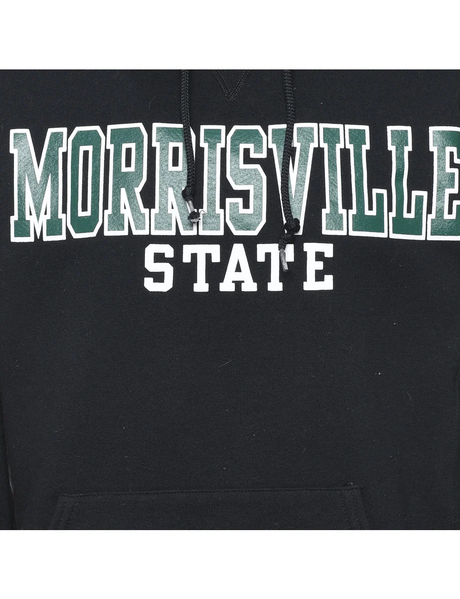 Vintage Black Morrisville State Hoodie - M - Image 3
