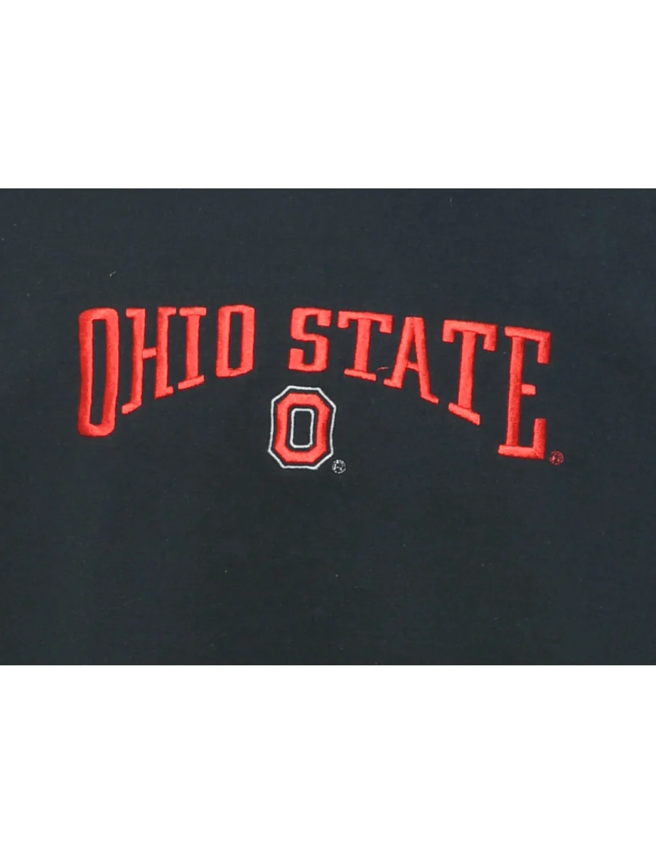 Black Ohio State Embroidered Sweatshirt - XL - Image 3