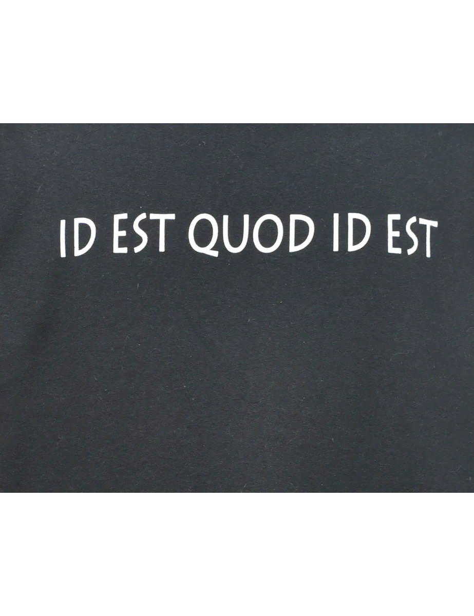 Vintage Black Printed Sweatshirt - L - Image 3