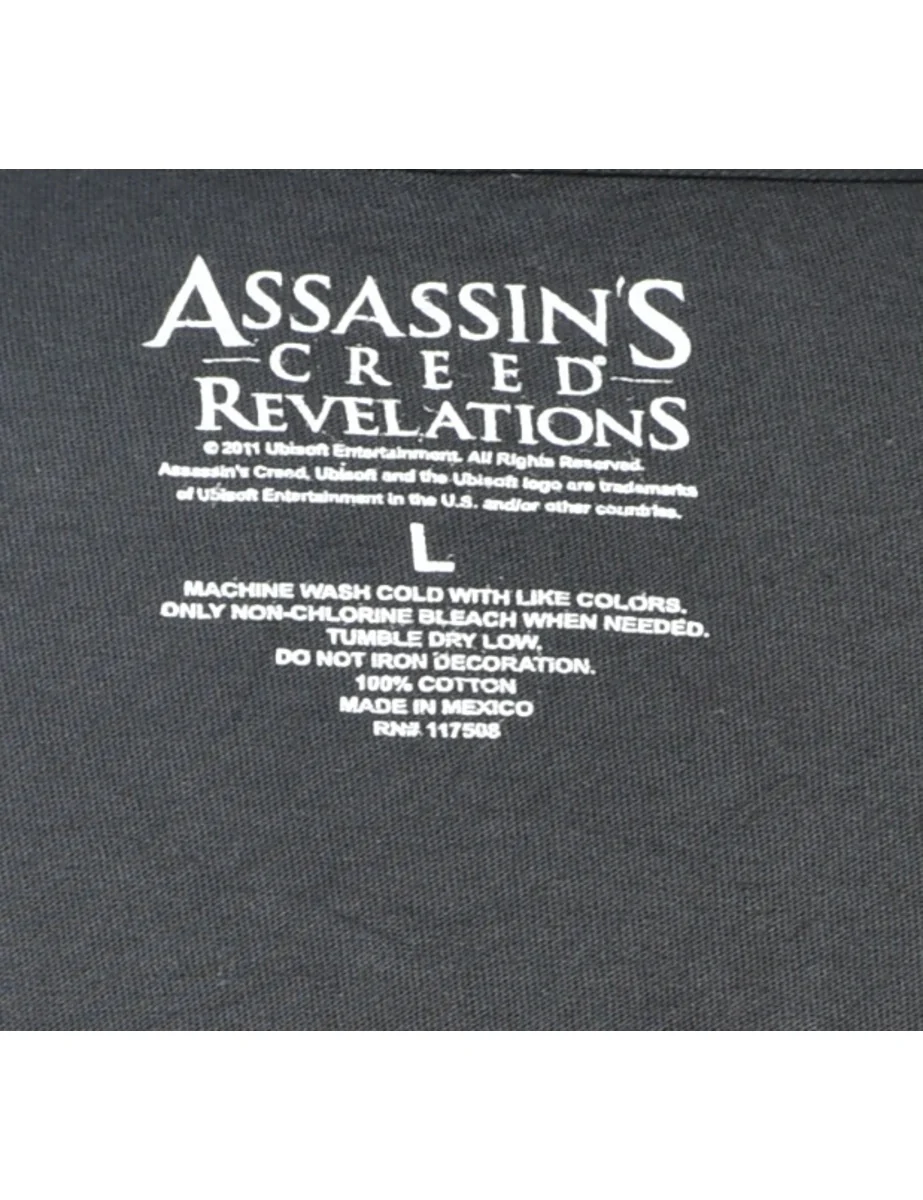 Black Printed T-shirt - L - Image 4