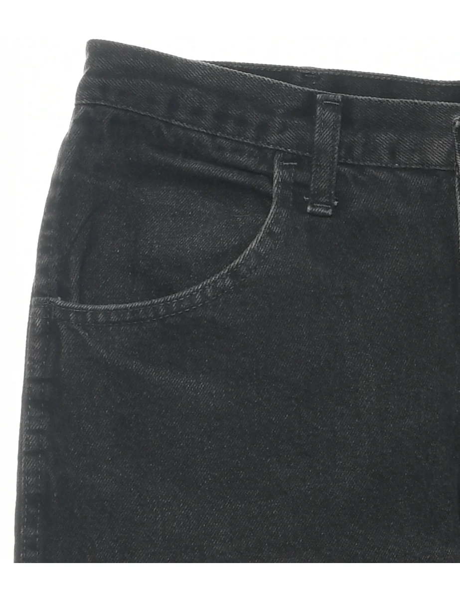 Vintage Black Straight Fit Jeans - W34 L32 - Image 3