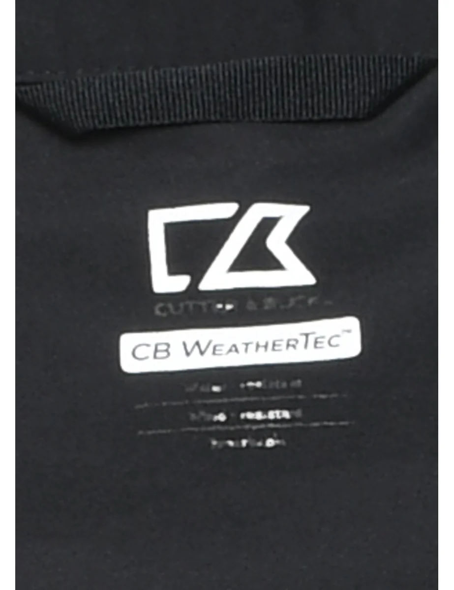 Vintage Black Zip-Front Nylon Jacket - L - Image 4