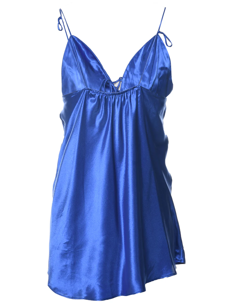 Vintage Blue 1990s Slip - M - Image 2