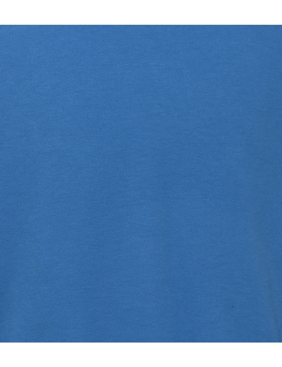 Vintage Blue Plain Sweatshirt - M - Image 3