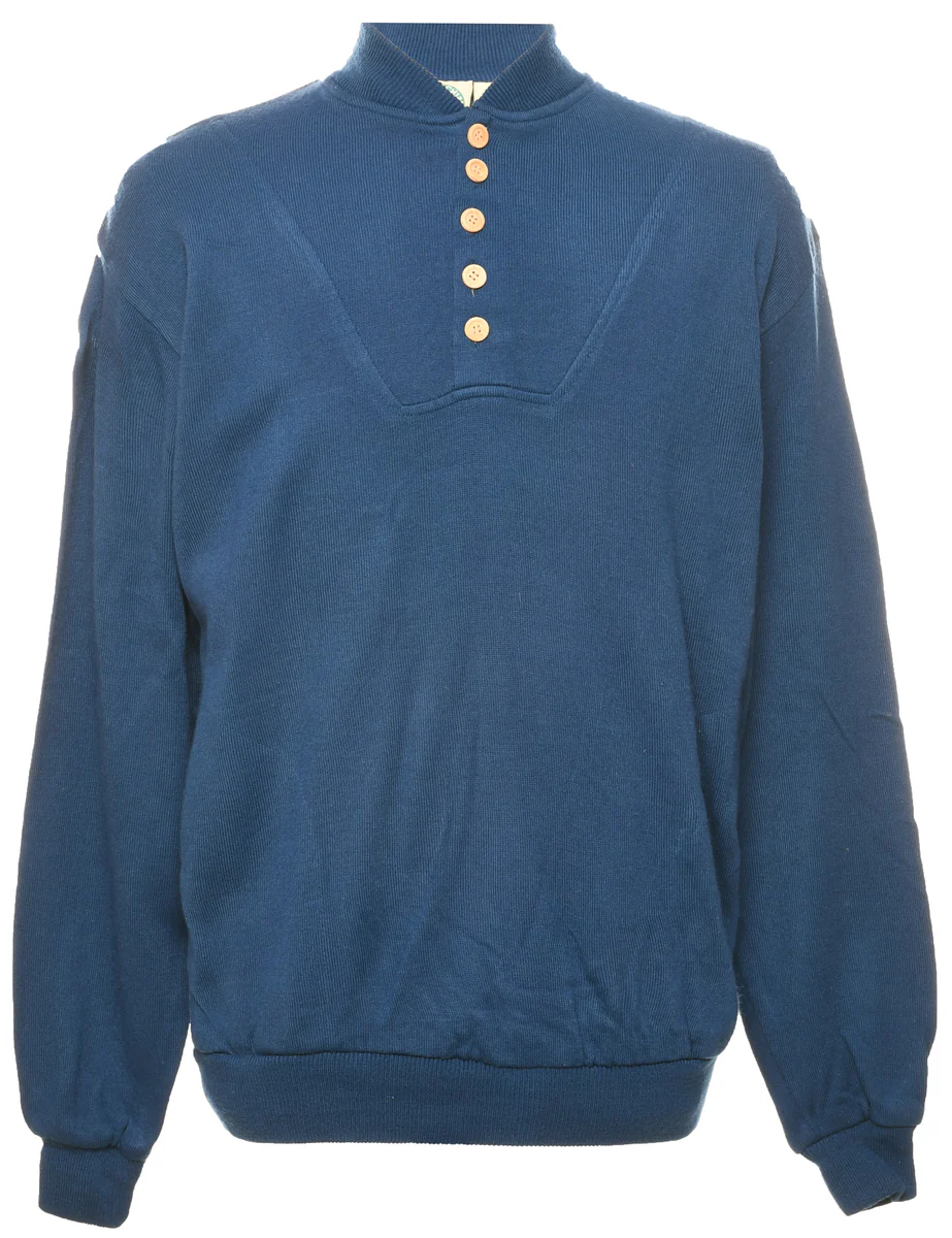 Blue Plain Sweatshirt - XL