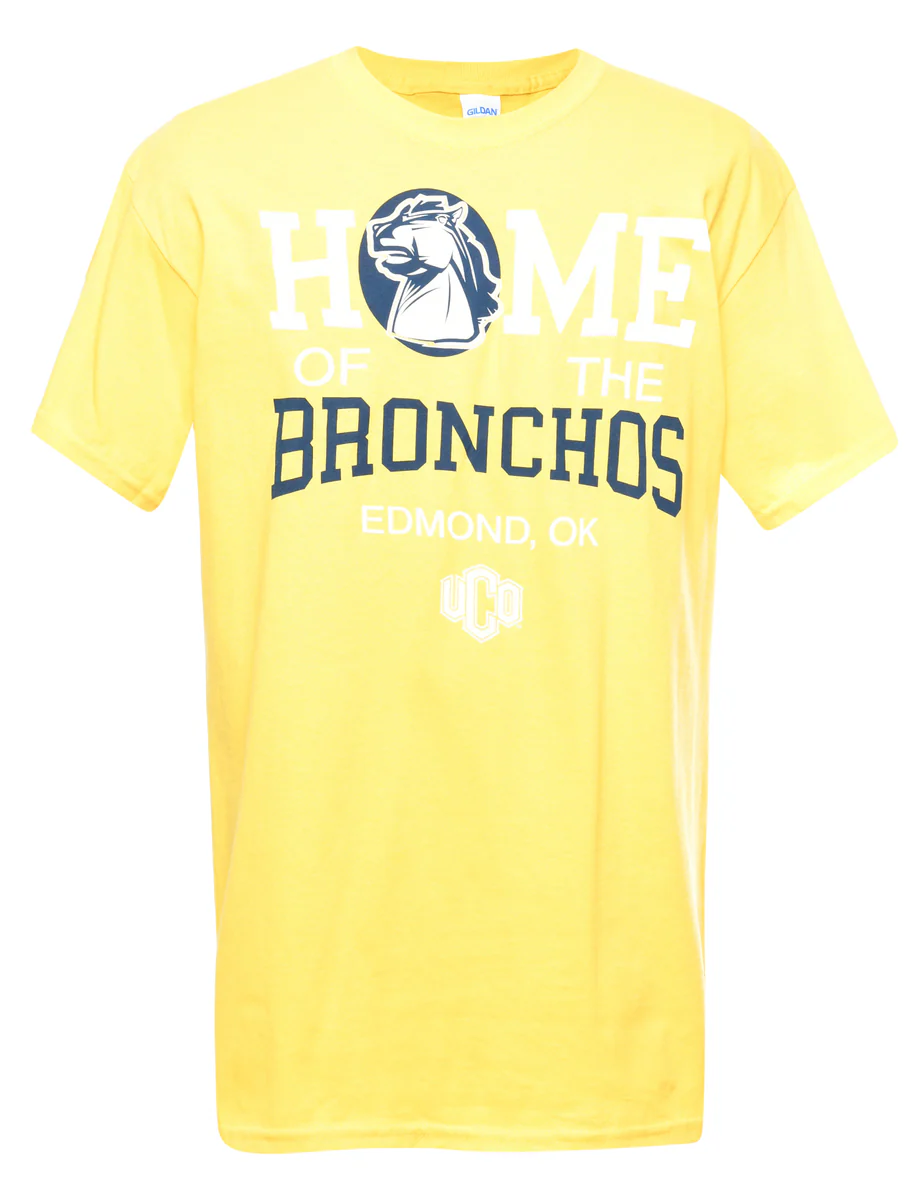 Vintage Bronchos Printed T-shirt - M