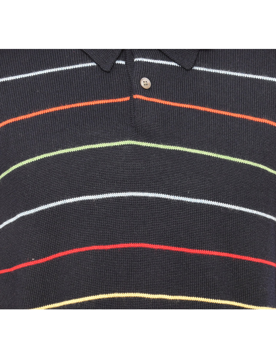 Vintage Brooks Brothers Navy Jumper - M - Image 3