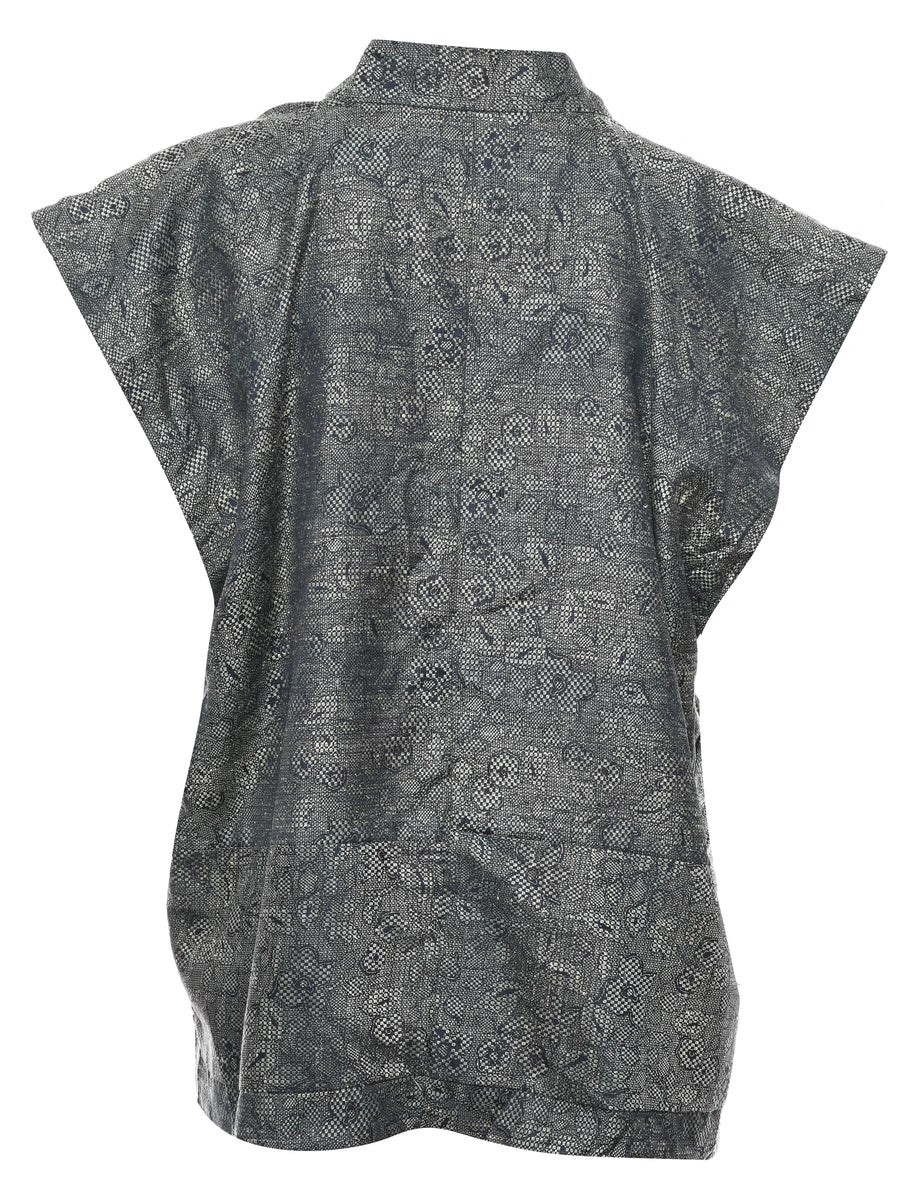 Burgundy Cropped Kimono - XL - Image 2