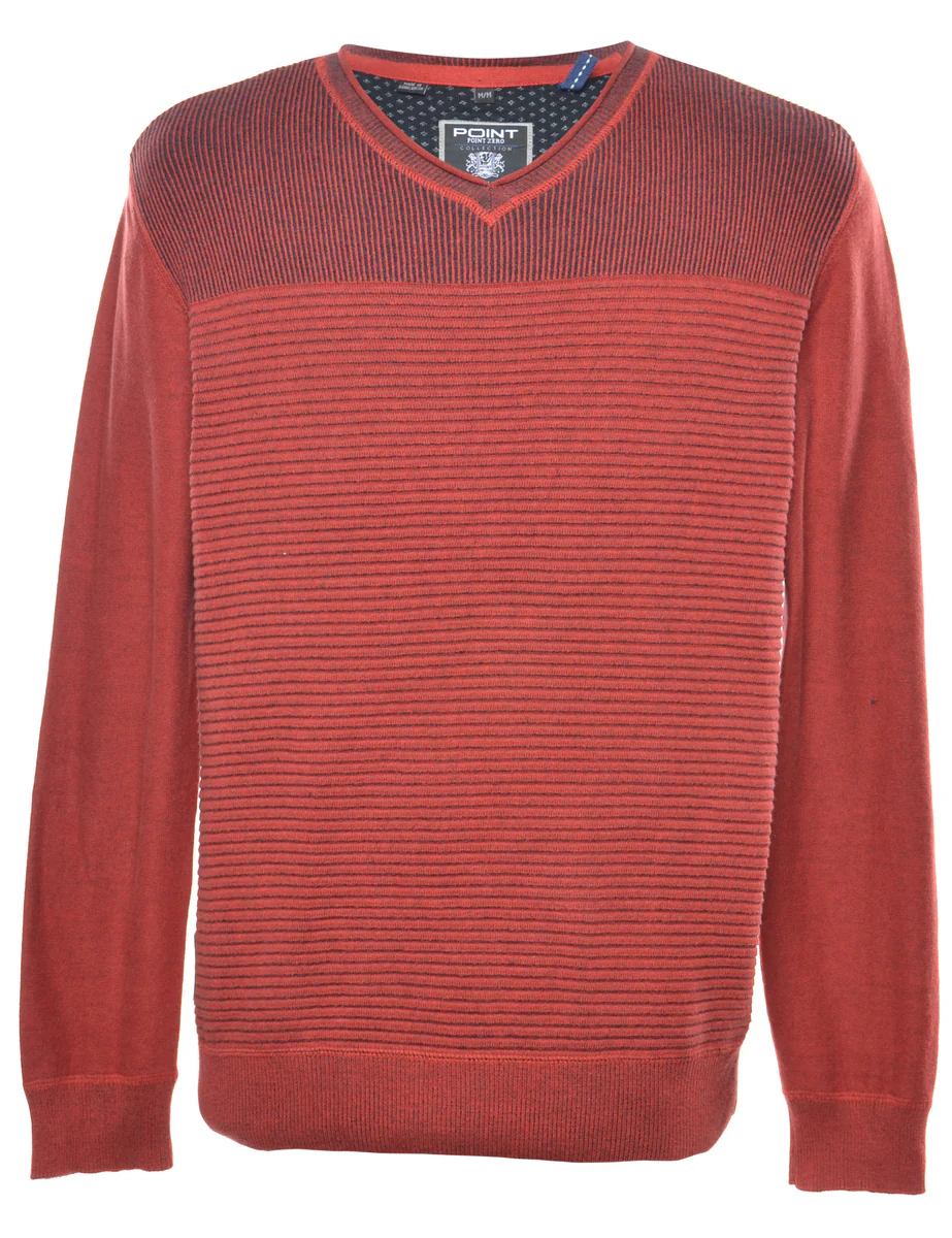 Vintage Burgundy Jumper - M