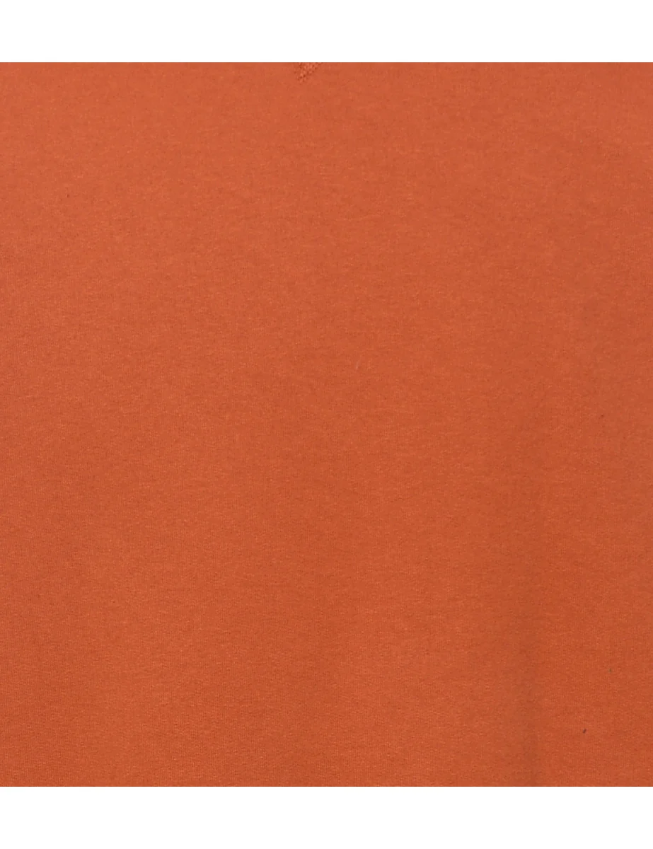 Vintage Burnt Orange Plain Sweatshirt - L - Image 3