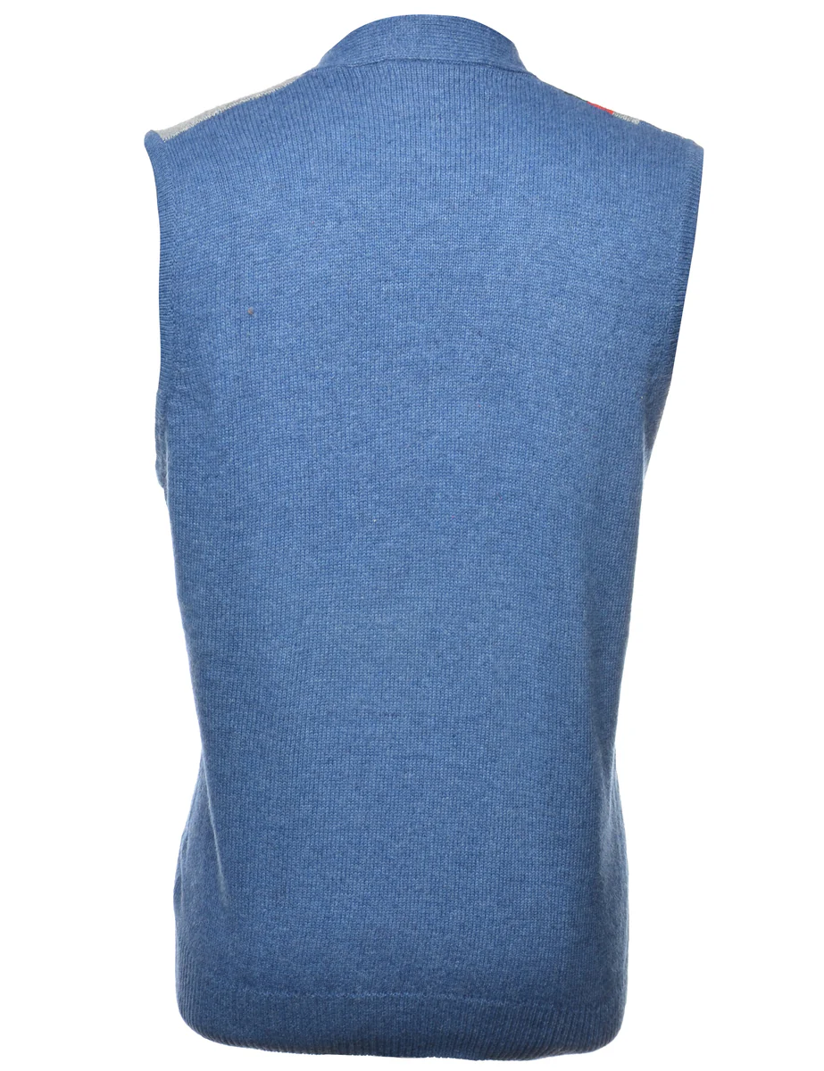 Button Through Sweater Vest - L - Image 2