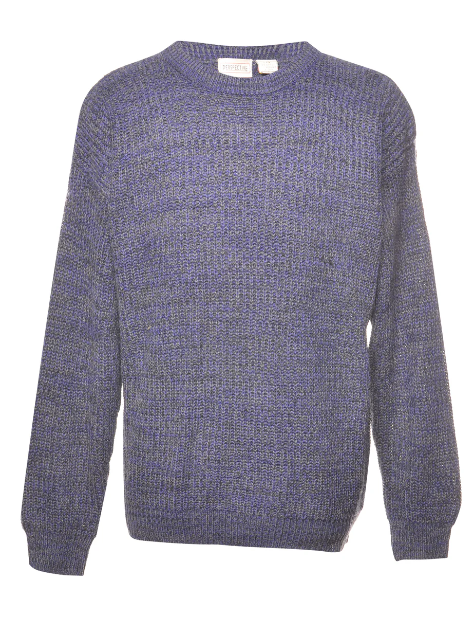 Cable Knit Jumper - L
