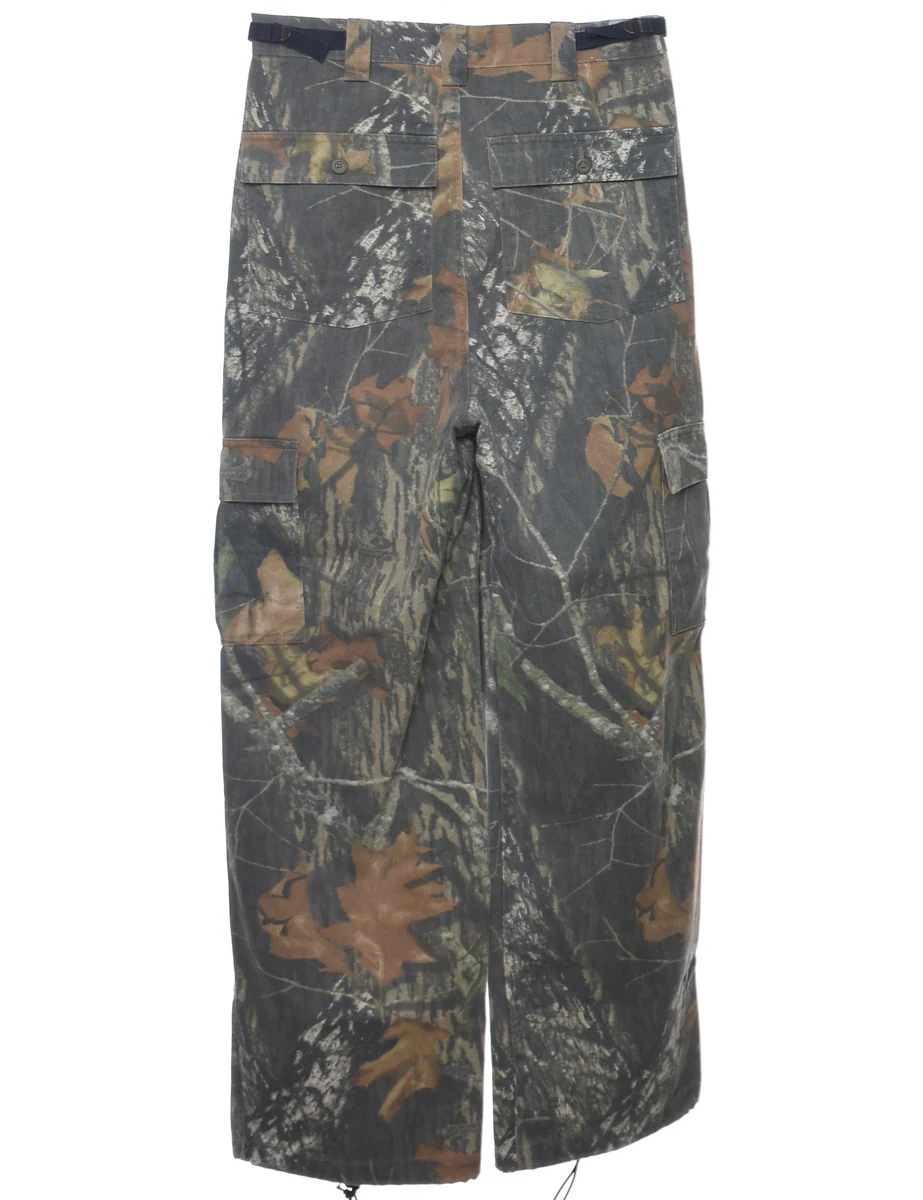 Vintage Camouflage Print Cargo Pants - W28 L30 - Image 2