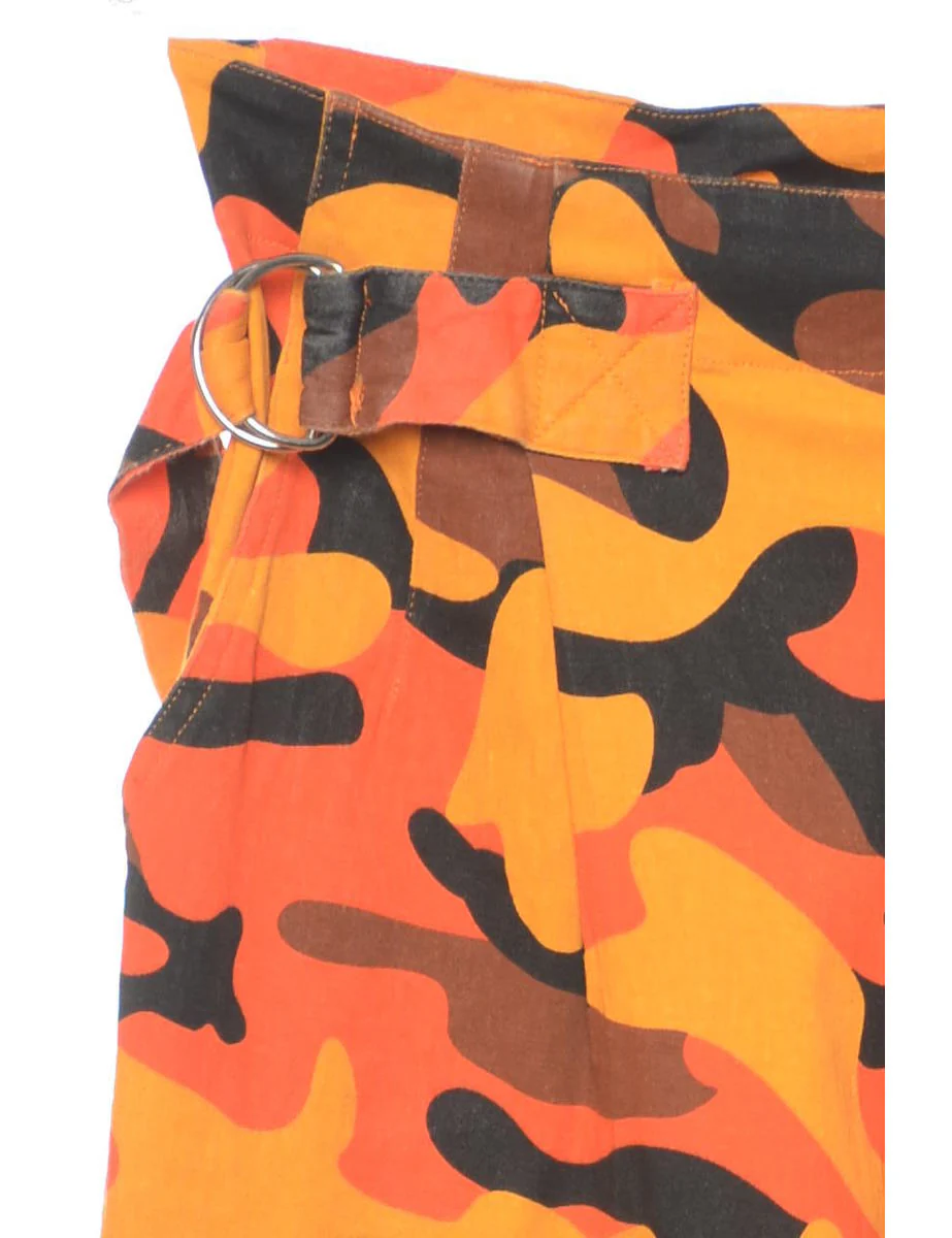 Y2K Vintage Camouflage Print Trousers - W26 L29 - Image 3