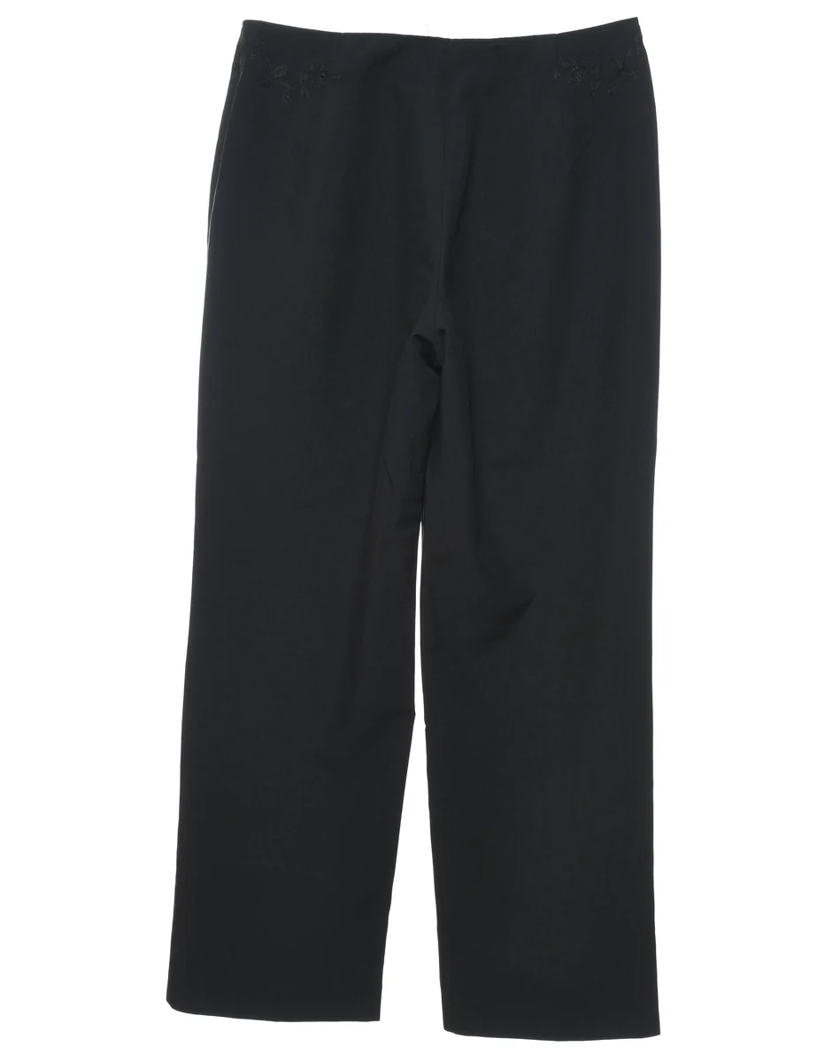 Vintage Casual Black Trousers - W32 L28 - Image 2