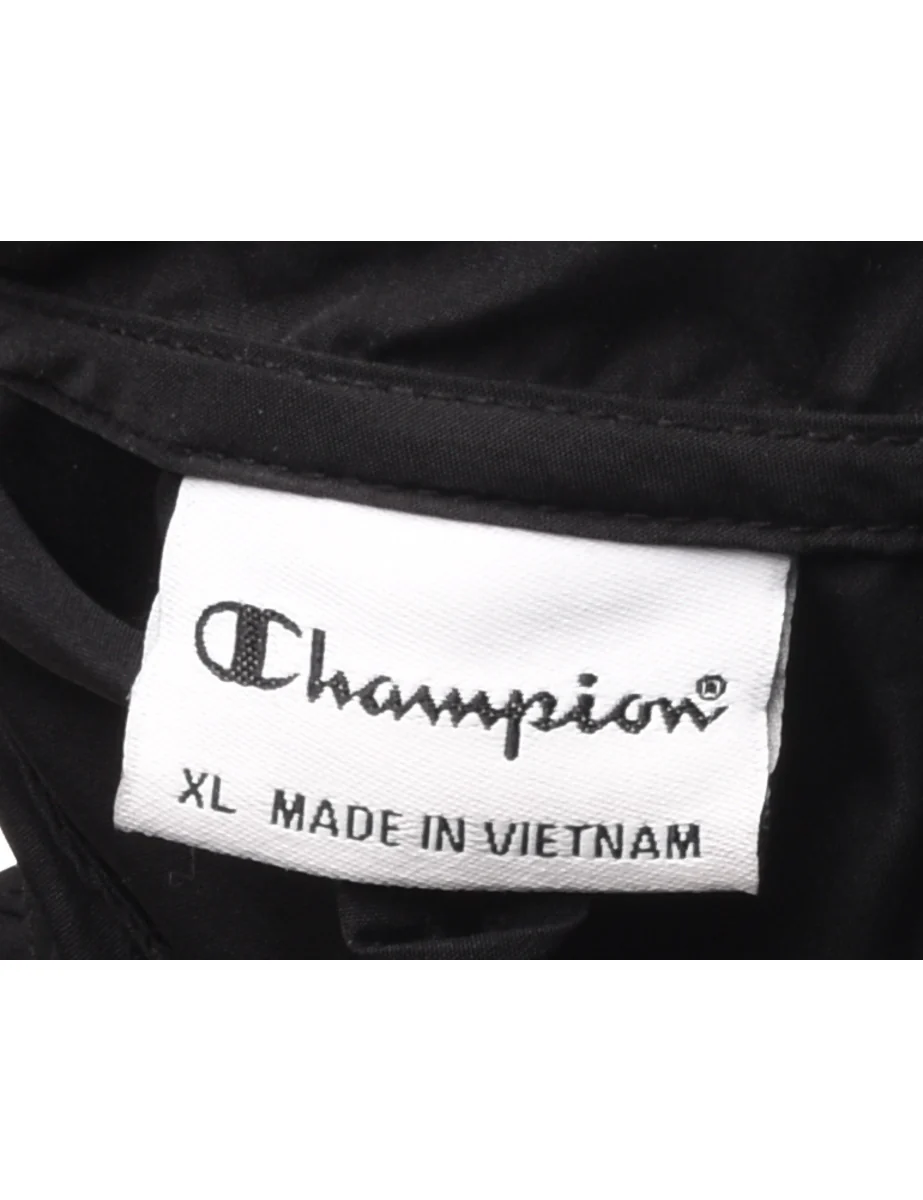 Vintage Champion Black Hooded Jacket - XL - Image 4