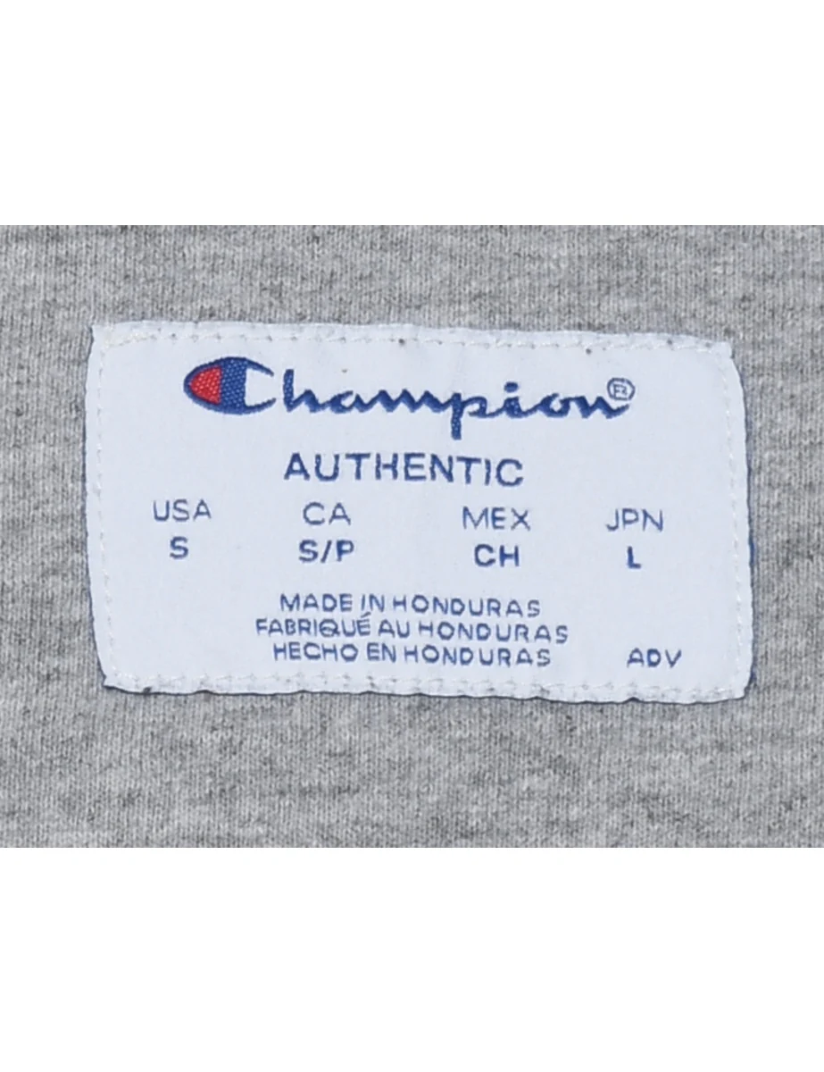 Vintage Champion Plain Navy Sweatshirt - S - Image 4