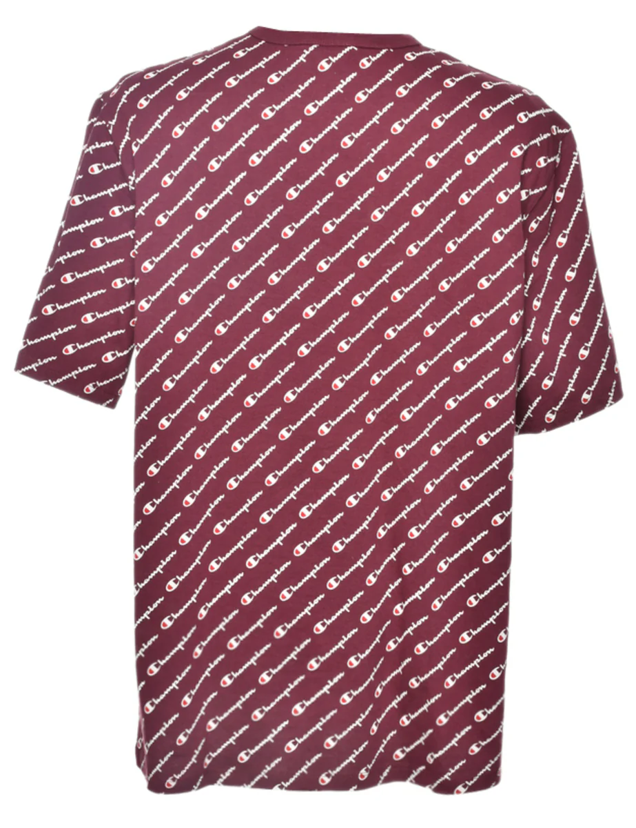 Vintage Champion Printed T-shirt - XL - Image 2