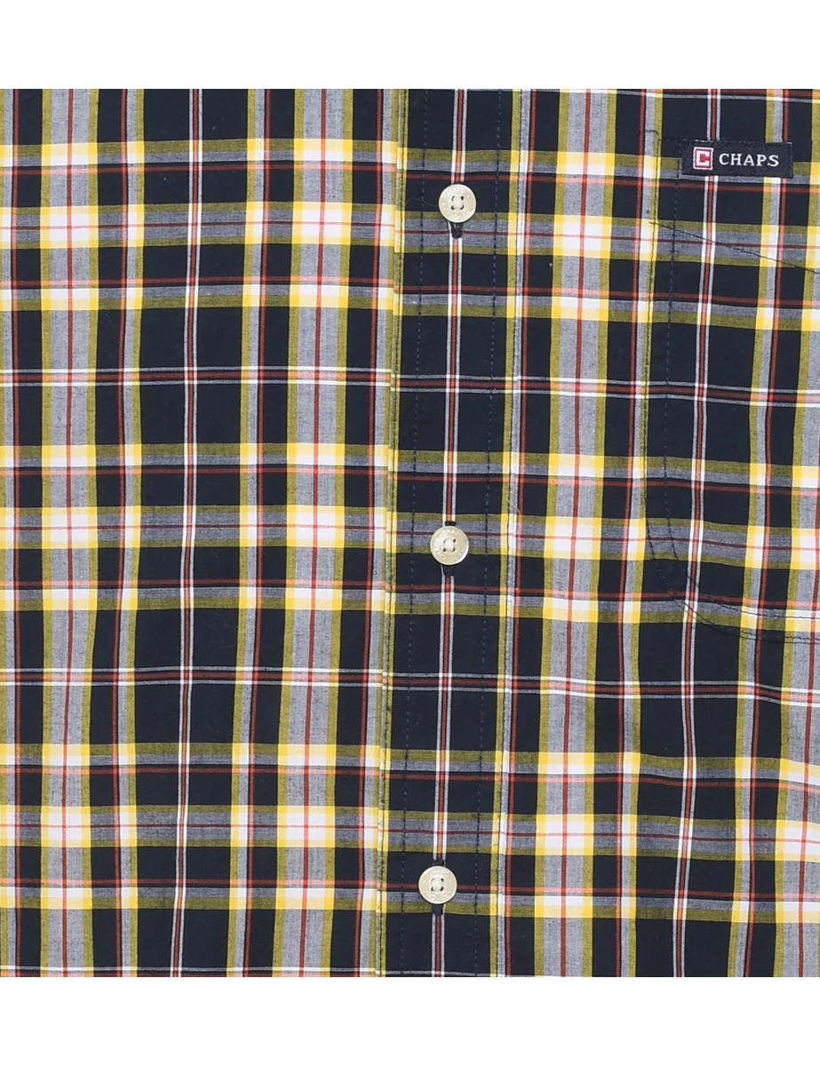 Vintage Chaps Checked Multi-Colour Shirt - M - Image 3