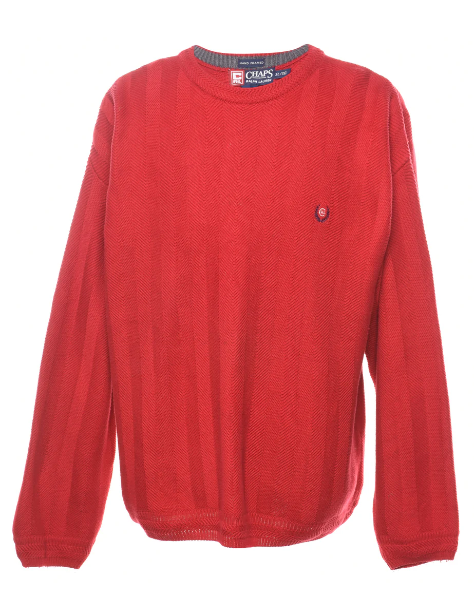 Vintage Chaps Red Jumper - XL