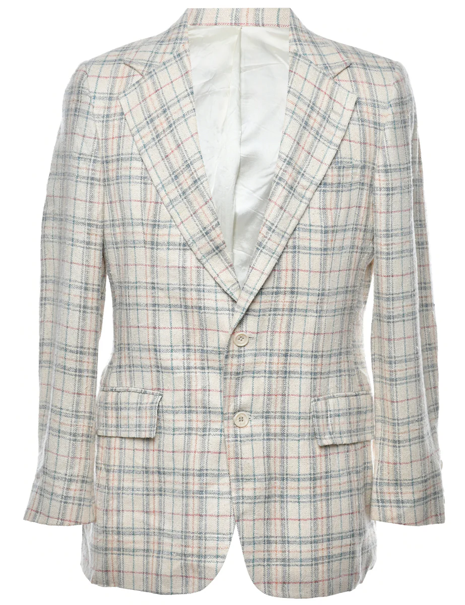 Vintage Checked Blazer - L