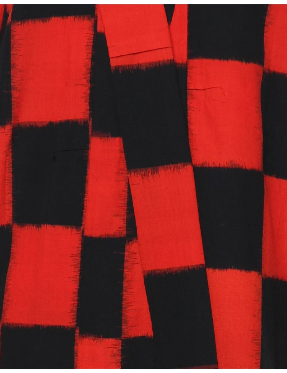 Checked Full Length Kimono - XL - Image 3